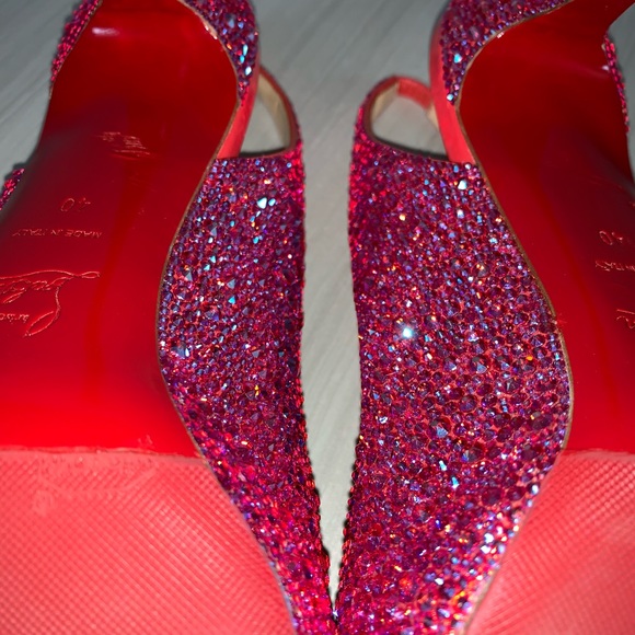 ✨Coral Christian Louboutin Strass✨ - Picture 4 of 6